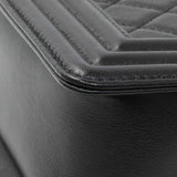 Chanel Black Quilted Lambskin Small Boy Bag Handbags Chanel