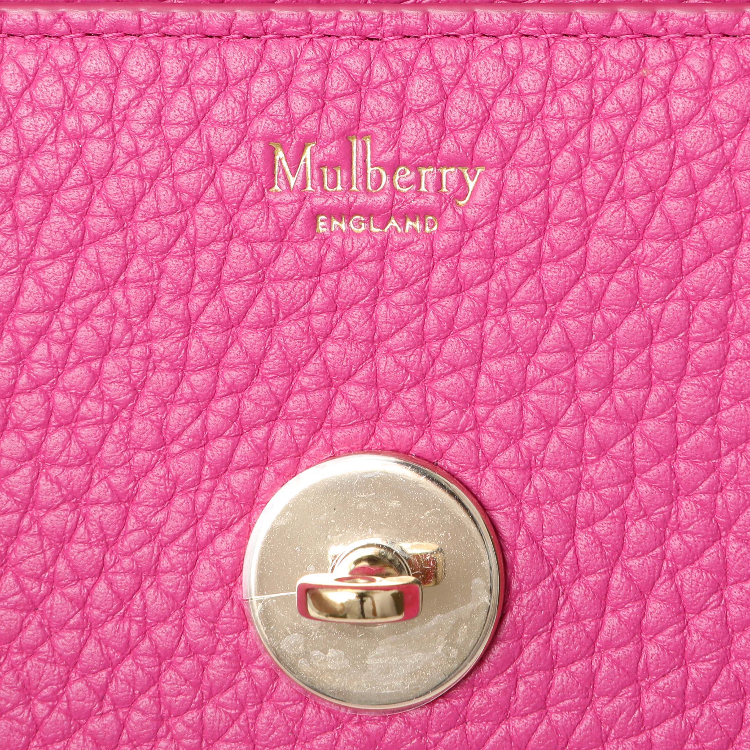 Mulberry Pink Grained Calfskin Small Darley Crossbody – Modaselle