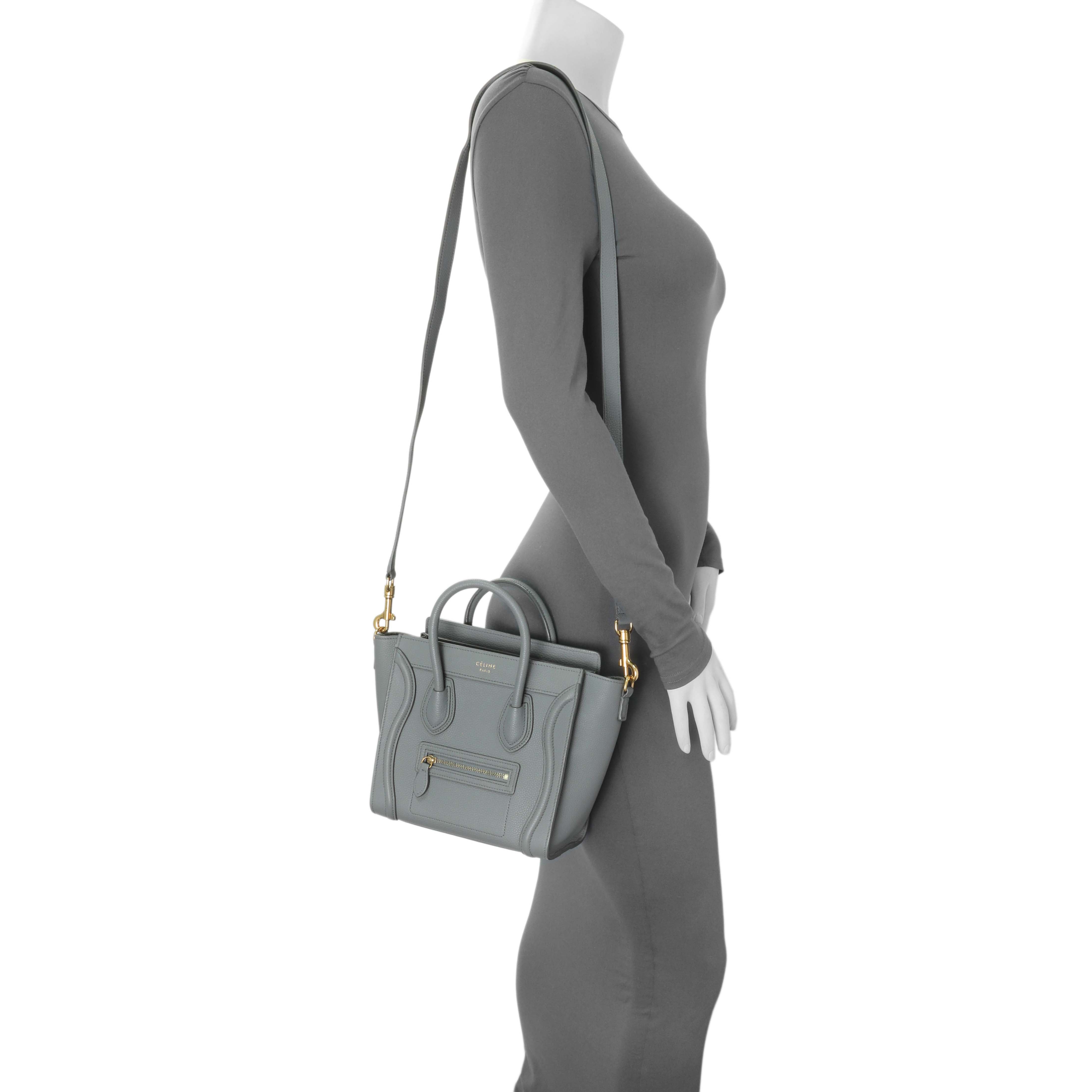 Celine Kohl Drummed Calfskin Nano Luggage – Modaselle