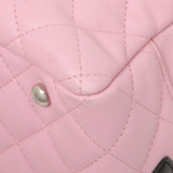 Chanel Pink Quilted Calfskin Large Cambon Bowler