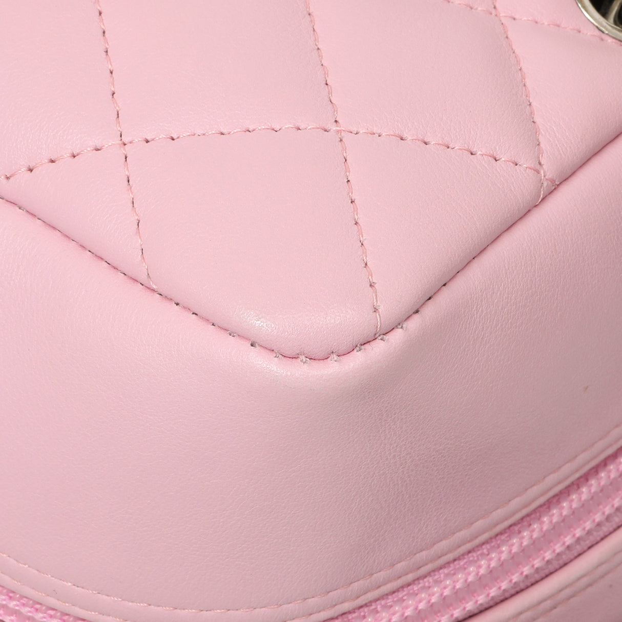 Chanel Pink Quilted Calfskin Large Cambon Bowler