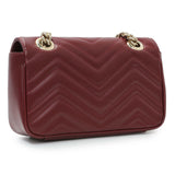 Gucci Rosso Ancora Lambskin Matelasse Small GG Marmont Shoulder Bag Handbags Gucci