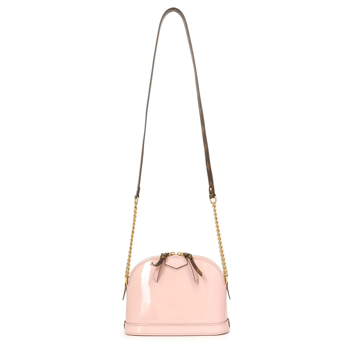 Louis Vuitton Rose Ballerine Vernis Monogram Alma Mini