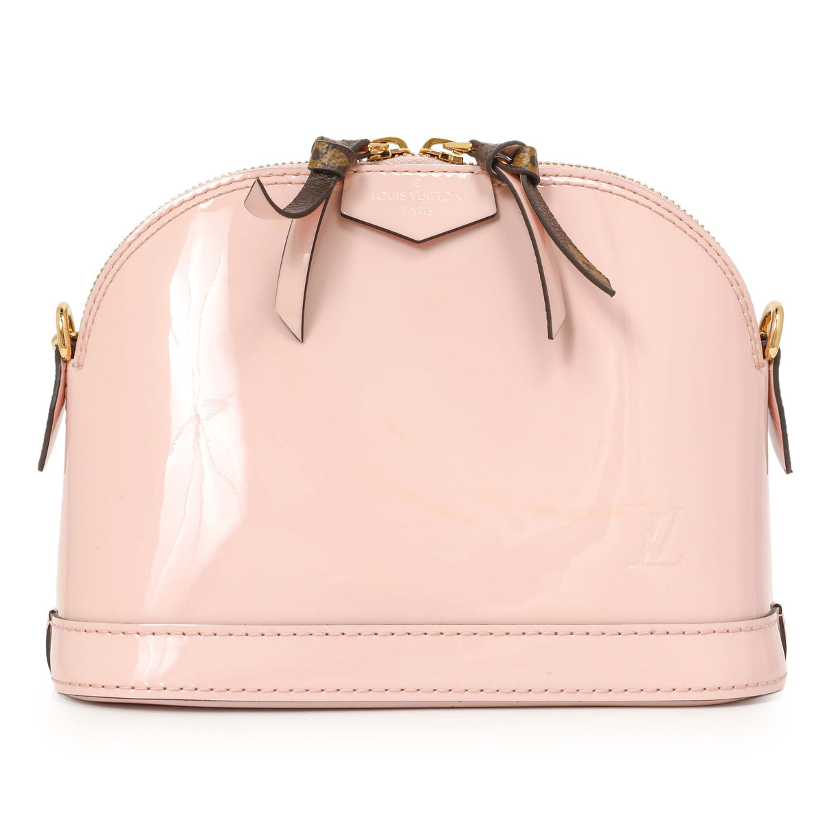 Louis Vuitton Rose Ballerine Vernis Monogram Alma Mini