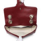 Gucci Rosso Ancora Lambskin Matelasse Small GG Marmont Shoulder Bag Handbags Gucci