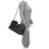 Chanel Black Iridescent Quilted Calfskin Sea Hit Tote