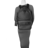 Louis Vuitton Black Grained Calfskin Aerogram Takeoff Backpack Handbags Louis Vuitton