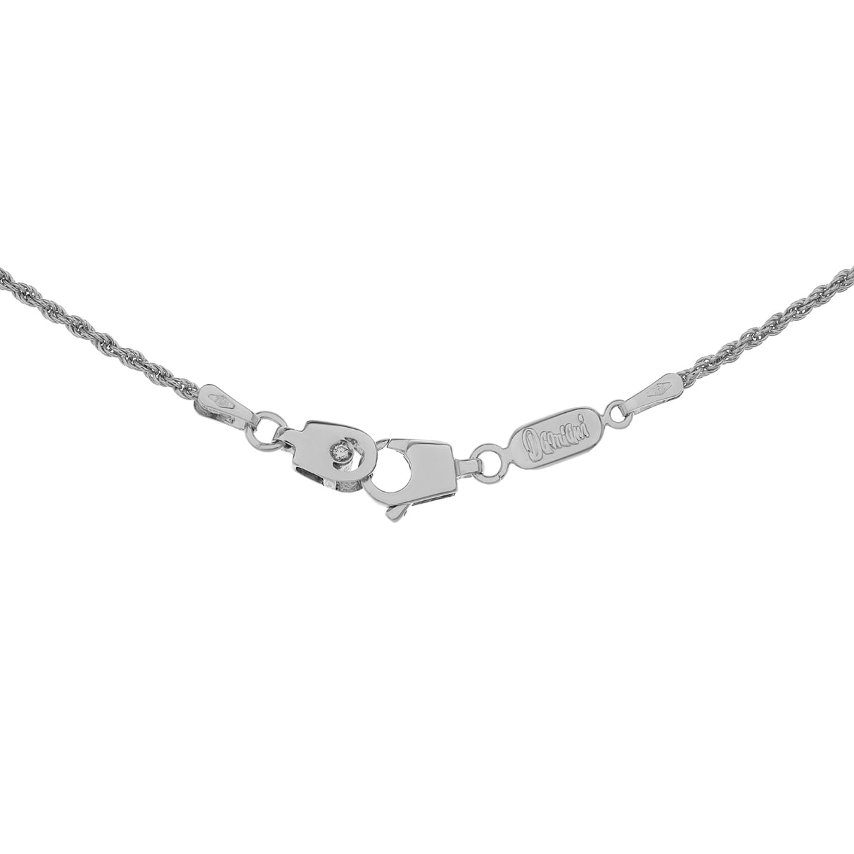 18K White Gold Damiani Onyx Fish Pendant Fine Jewellery Modaselle