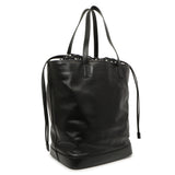 Saint Laurent Black Calfskin Debossed Teddy Shopping Bag