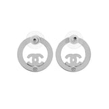 Chanel Crystal CC Round Earrings Designer Jewellery Chanel