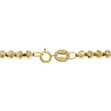 18K Yellow Gold Diamond Cut Bread Bracelet Fine Jewellery Modaselle