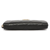 Chanel Black Quilted Lambskin Small Boy Zip Around Wallet