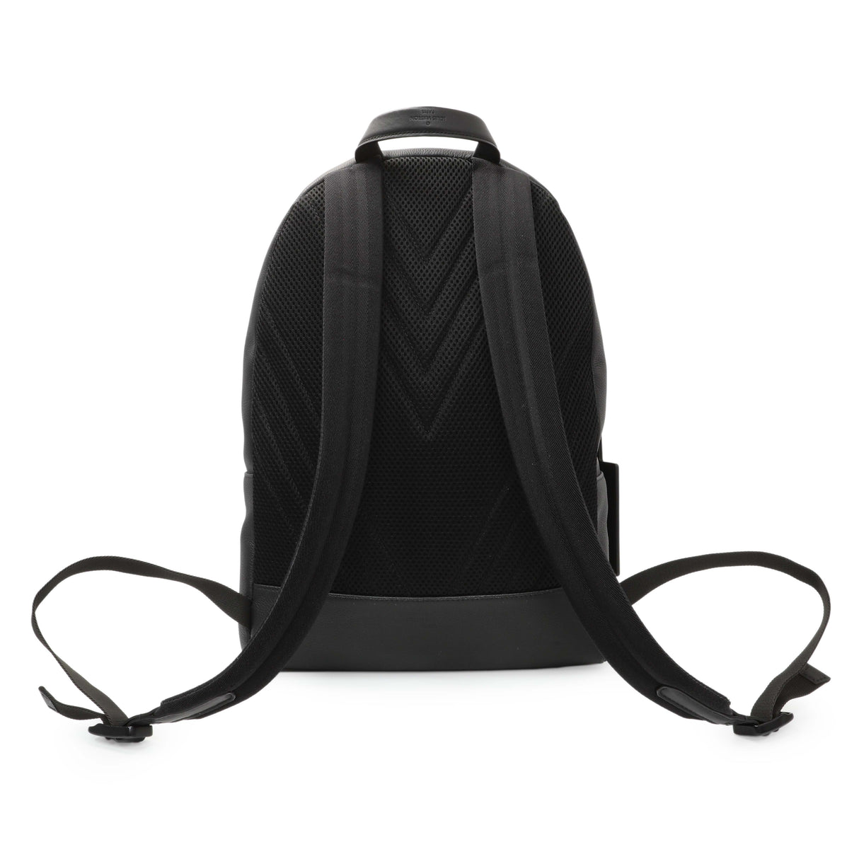 Louis Vuitton Black Grained Calfskin Aerogram Takeoff Backpack Handbags Louis Vuitton