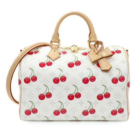 Louis Vuitton X Takashi Murakami Monogram Cherry Speedy Soft Bandouliere 30 Handbags Louis Vuitton