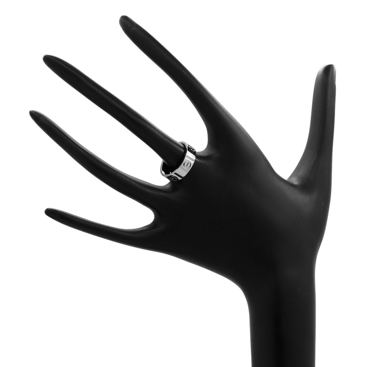 Cartier 18K White Gold Classic Love Ring Designer Jewellery Cartier