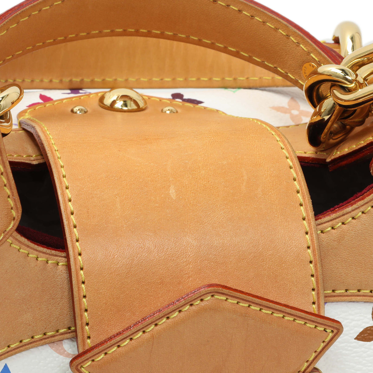 Louis Vuitton White Multicolor Ursula Handbags Louis Vuitton