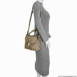 Chloe Grey Grained Calfskin Aby Day Shoulder Bag