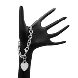 Tiffany & Co. Sterling Silver Heart Tag Bracelet Designer Jewellery Tiffany and Co