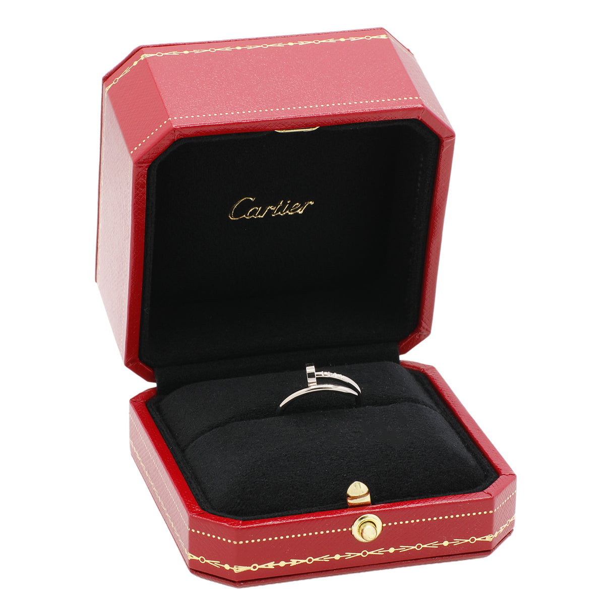 Cartier 18K White Gold Small Juste Un Clou Ring Designer Jewellery Cartier
