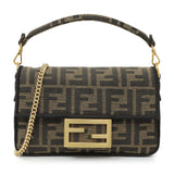 Fendi Fabric Jacquard Ff 1974 Mini Baguette Handbags Fendi