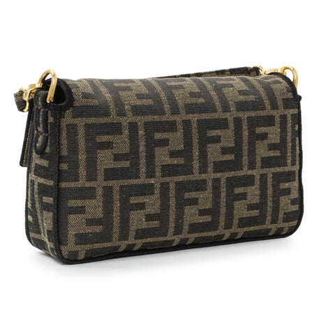 Fendi Fabric Jacquard Ff 1974 Mini Baguette Handbags Fendi