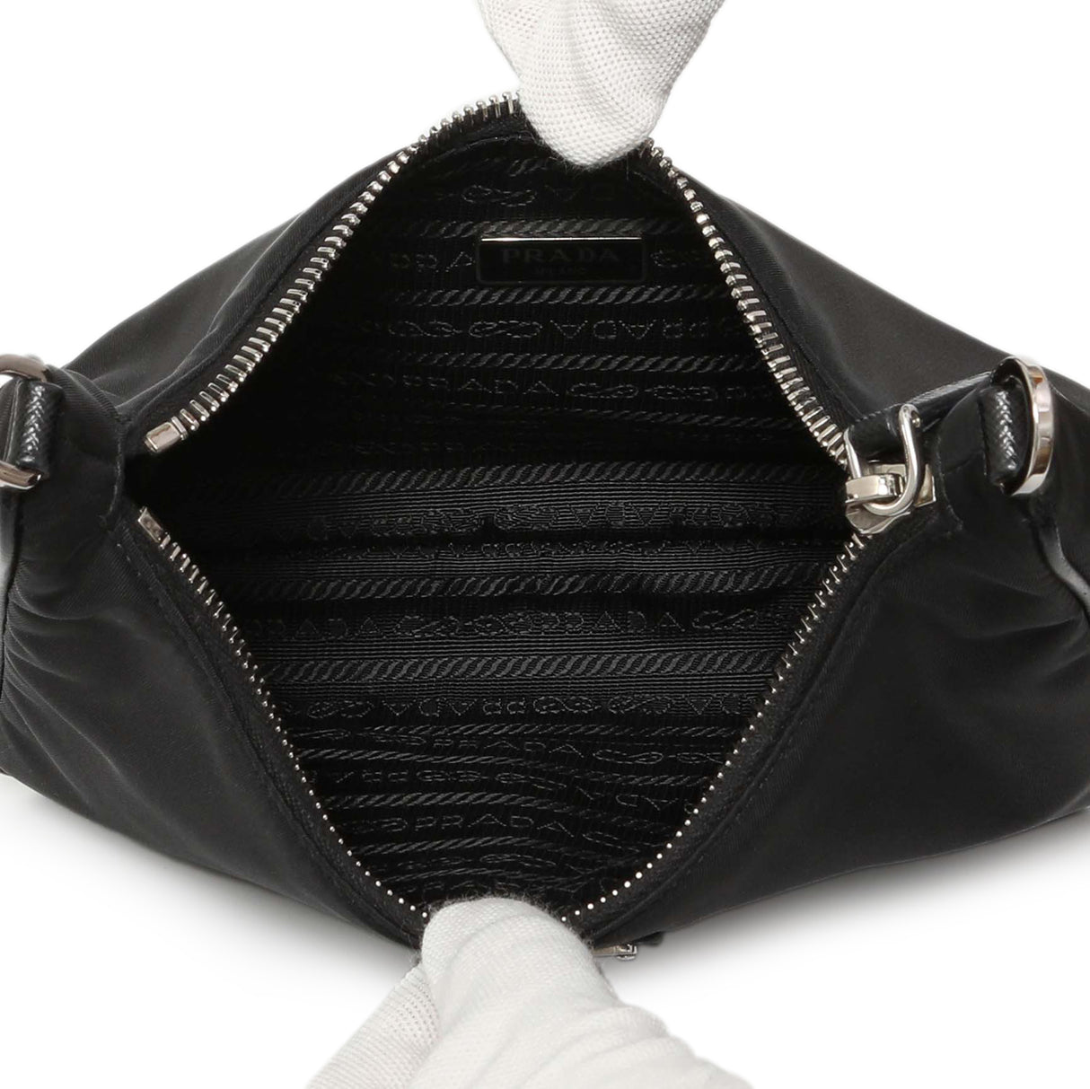 Prada Black Nylon Re-Edition 2005 Shoulder Bag