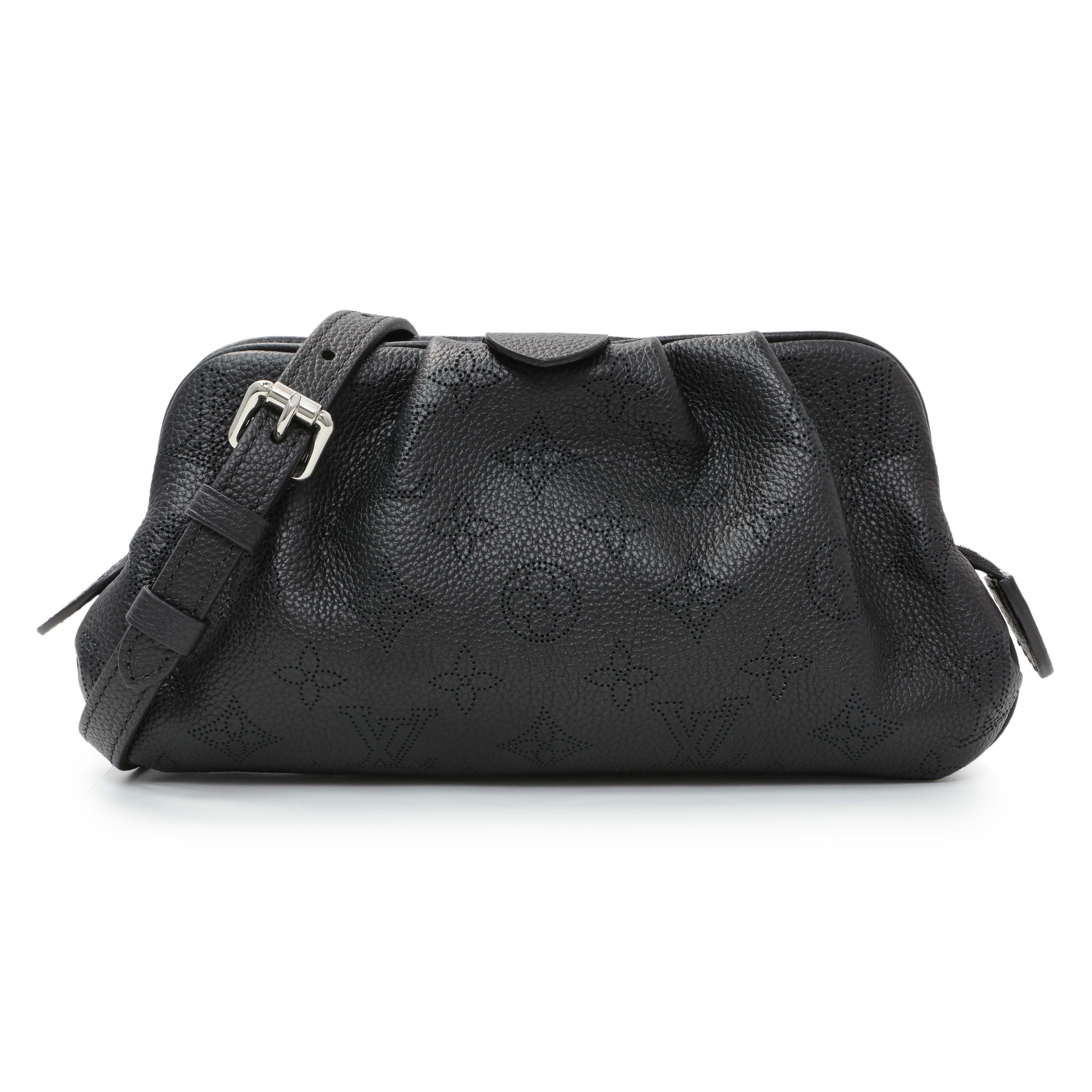 Louis Vuitton Black Monogram Mahina Scala Mini Pouch – Modaselle