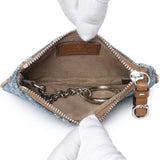 Gucci Blue Monogram Denim Key Pouch Accessories Gucci