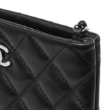 Chanel Black Quilted Calfskin Uniform Crossbody Bag