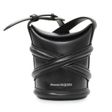 Alexander McQueen Black Calfskin Mini Curve Bucket Bag Handbags Alexander McQueen