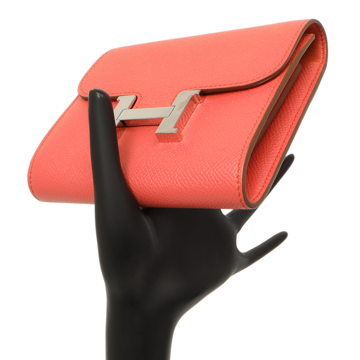 Hermes Coral Epsom Constance Short Wallet