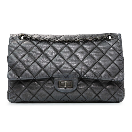 -6 items Fri June 26 ⬆️- Chanel Charcoal Grey Metallic Aged Calfskin 2.55 Reissue Double Flap 227 Handbags Chanel