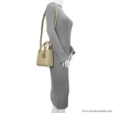 Christian Dior Beige Patent Cannage Small Lady Dior Christian Dior