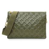 Louis Vuitton Green Monogram Embossed Lambskin Coussin MM Handbags Louis Vuitton
