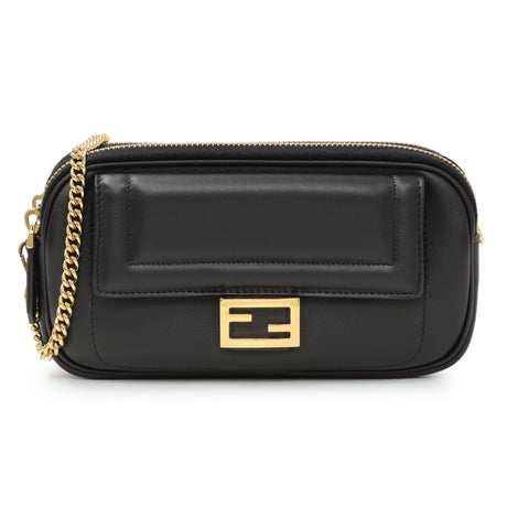 Fendi Black Calfskin Easy 2 Baguette Handbags Fendi