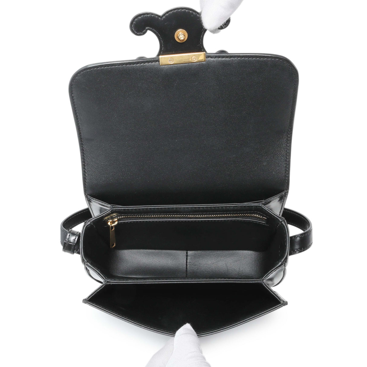 Celine Shiny Calfskin Teen Triomphe Bag Handbags Celine