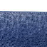 Prada Blue Saffiano Chain Wallet