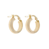 18K Yellow Gold Hoop Earrings Fine Jewellery Modaselle