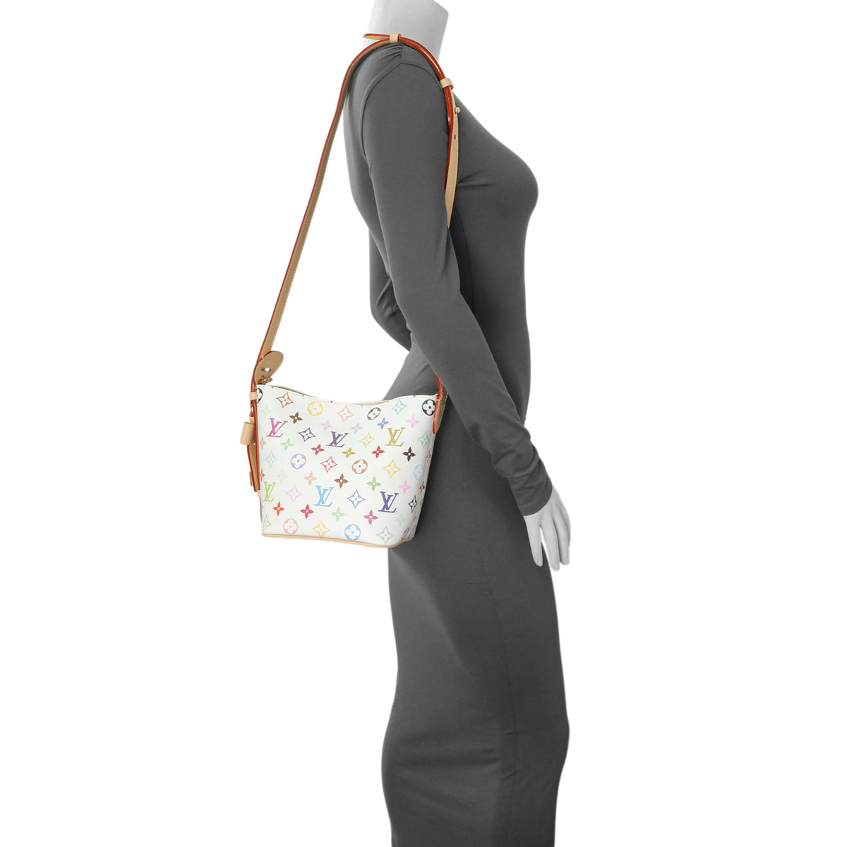 Louis Vuitton x Takashi Murakami Monogram Multicolor All in BB Bucket Bag Handbags Louis Vuitton