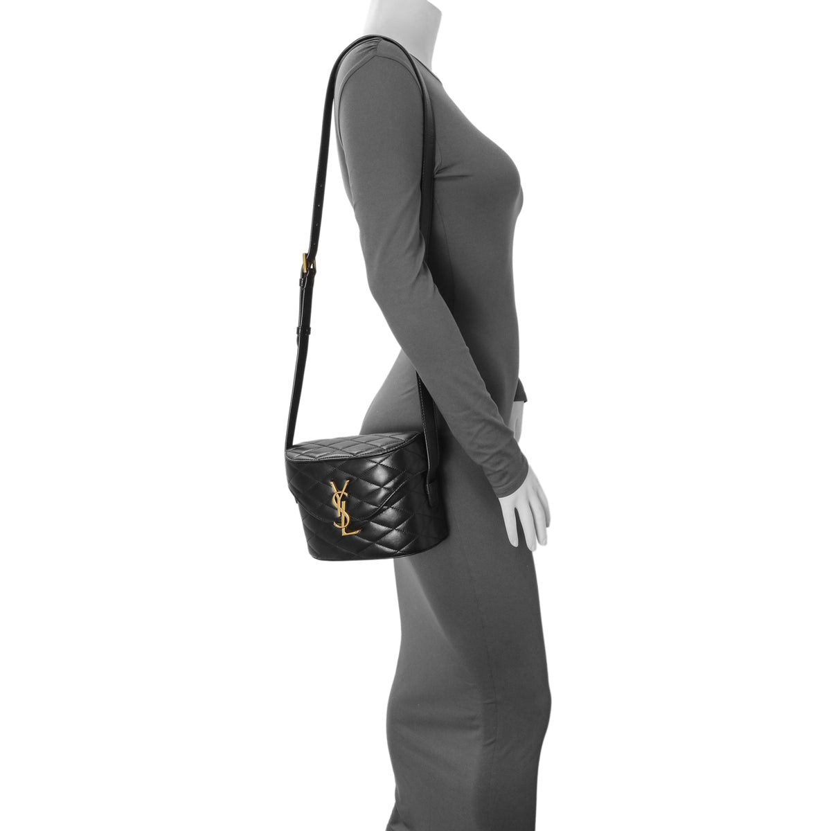 Saint Laurent Black Quilted Lambskin June Box Bag Handbags Saint Laurent