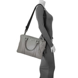 Burberry Grey Grainy Calfskin Newburg Briefcase Handbags Burberry