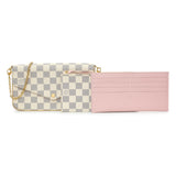 Louis Vuitton Damier Azur Pochette Felicie Chain Wallet Handbags Louis Vuitton