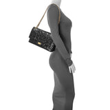Chanel Navy Crackled Patent Puzzle Reissue 2.55 Double Flap 226 Handbags Chanel