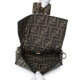Fendi Fabric Jacquard FF 1974 Mini Baguette Handbags Fendi