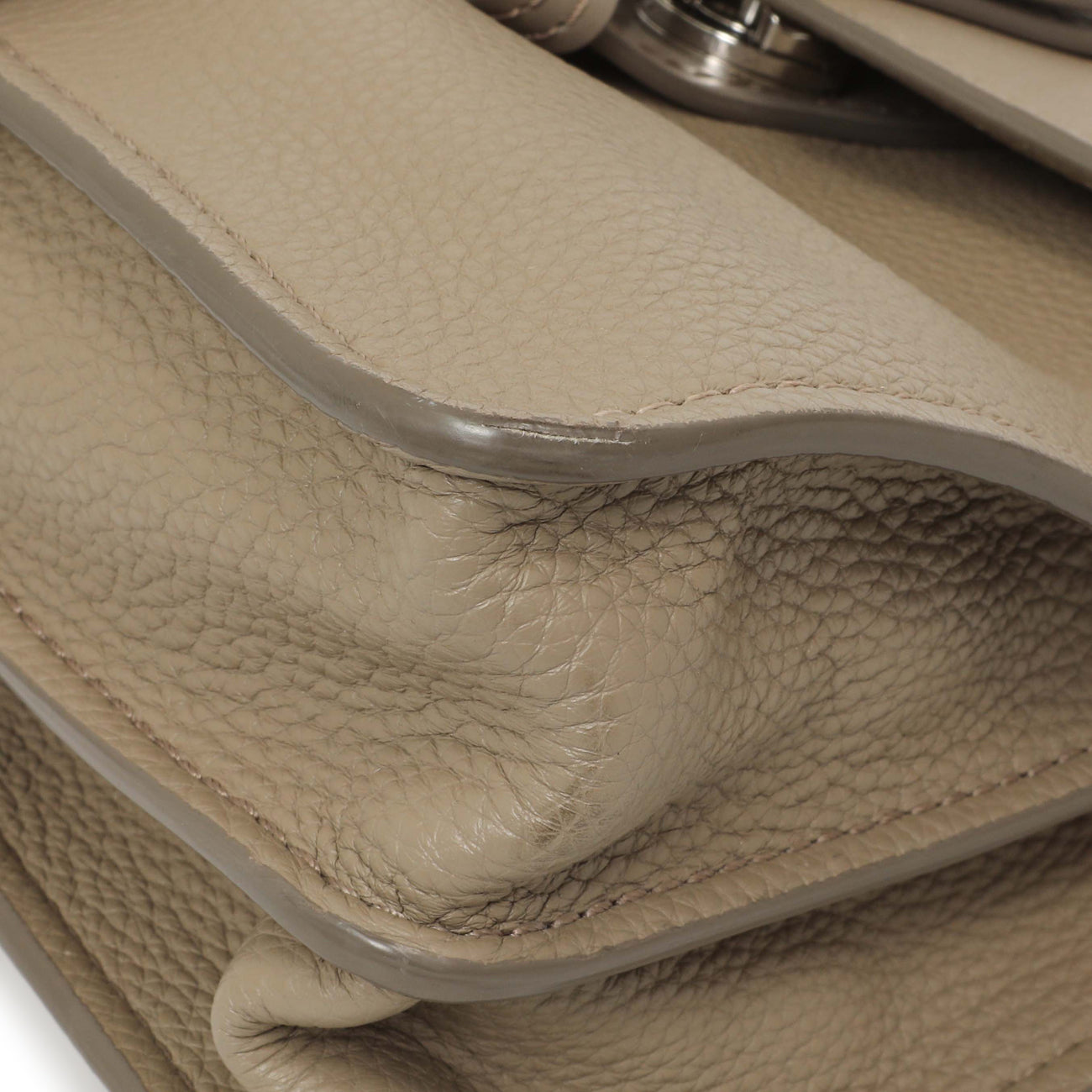 Chloe Grey Grained Calfskin Aby Day Shoulder Bag – Modaselle