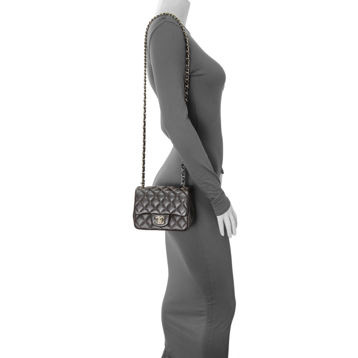 -6 items Sun Sept. 20 ⬆️- Chanel Brown Quilted Lambskin Mini Square Flap Handbags Chanel