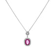 18K White Gold 5.02 Carat Pink Sapphire Pendant Fine Jewellery Modaselle