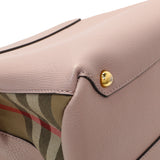 Burberry Pale Orchid Derby Calfskin House Check Medium Camberley Handbags Burberry