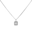 18K White Gold 0.87 Carat Diamond Pendant Fine Jewellery Modaselle