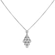 18K White Gold 0.95 Carat Diamond Pendant Fine Jewellery Modaselle